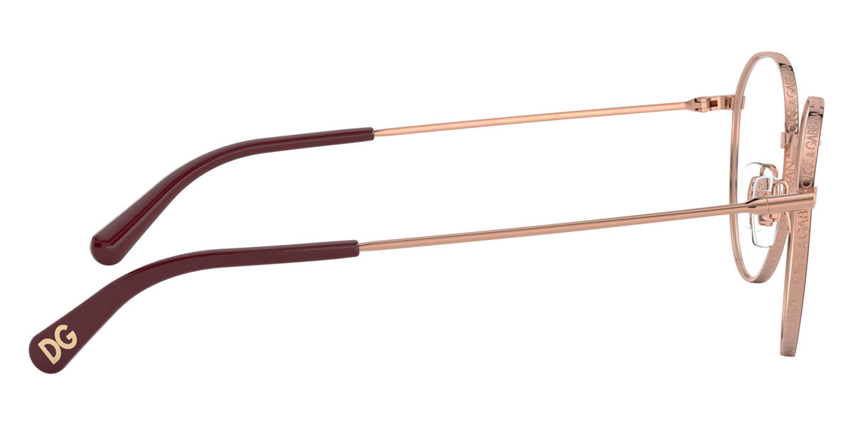 DOLCE & GABBANA EYEGLASSES - DG1322 1333 53 - Pink Gold/Bordeaux