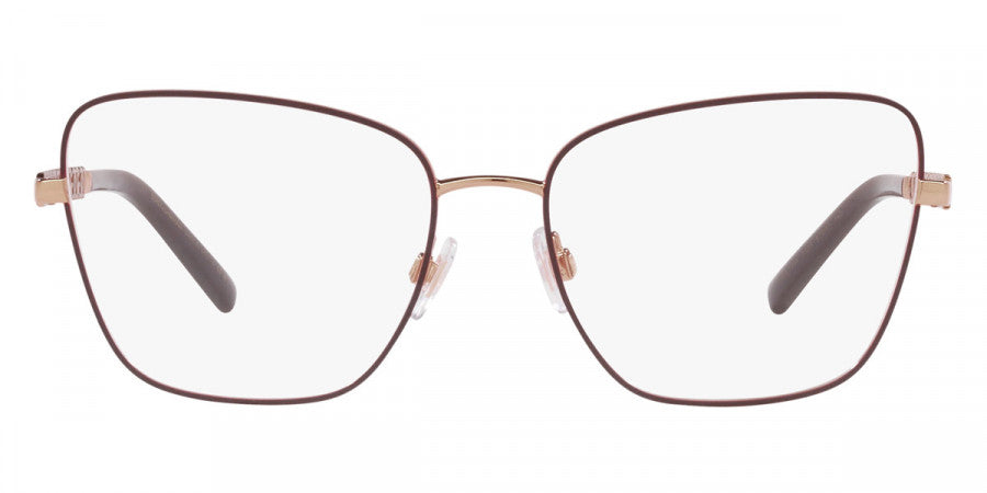 DOLCE & GABBANA EYEGLASSES - DG1346 1333 55 - Pink Gold/Matte Bordeaux