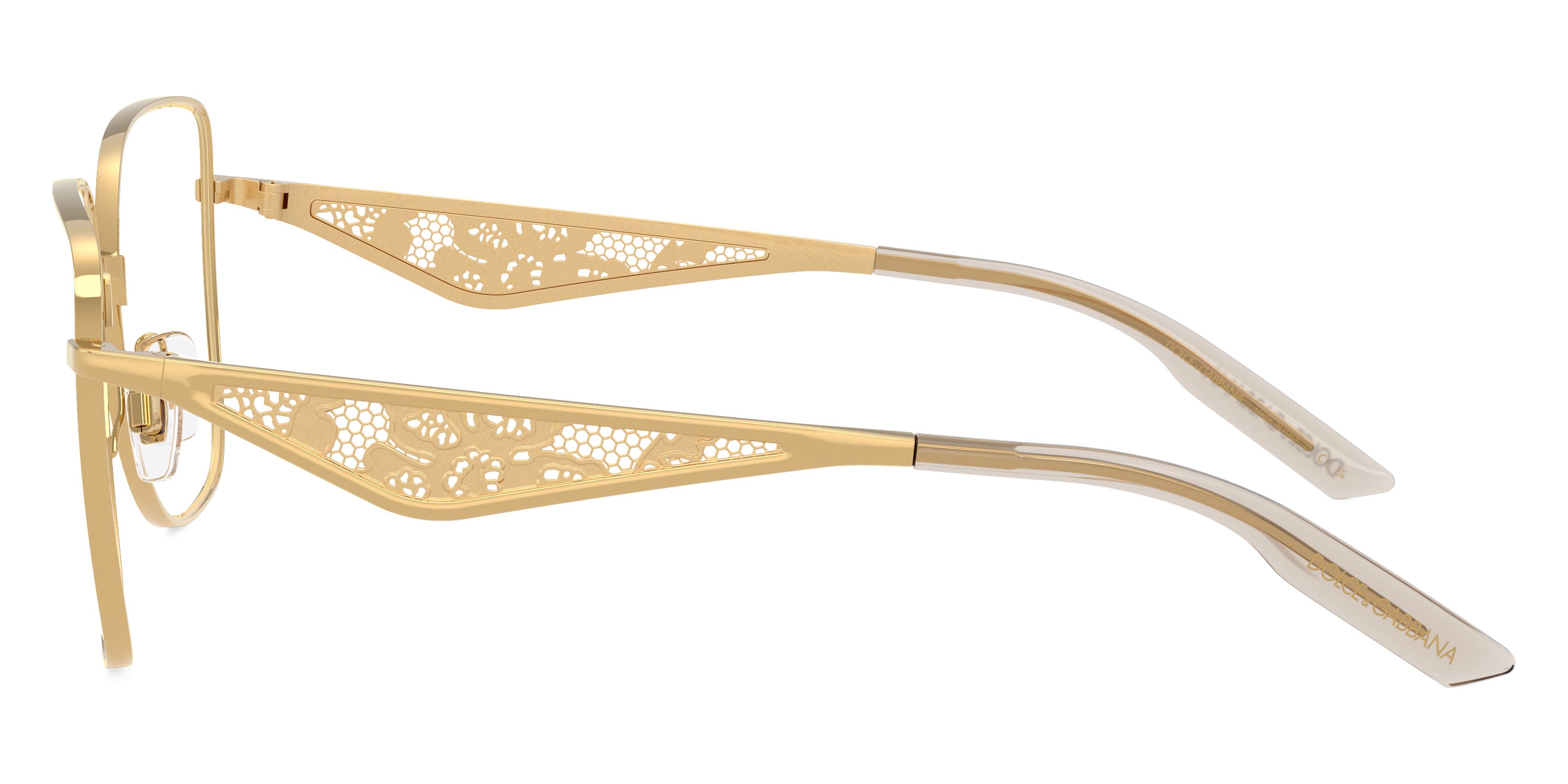 DOLCE & GABBANA EYEGLASSES - DG1358 02 56 - Gold