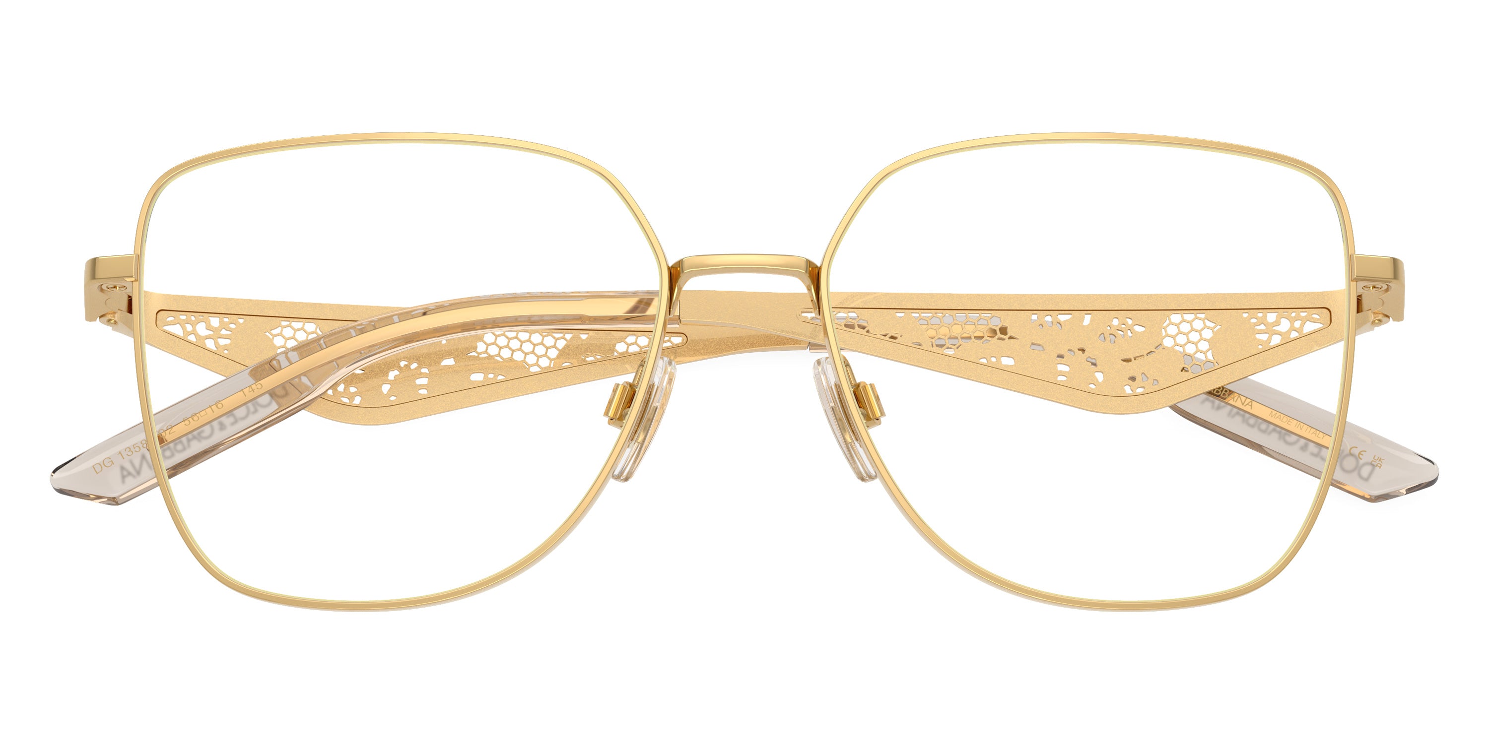 DOLCE & GABBANA EYEGLASSES - DG1358 02 56 - Gold