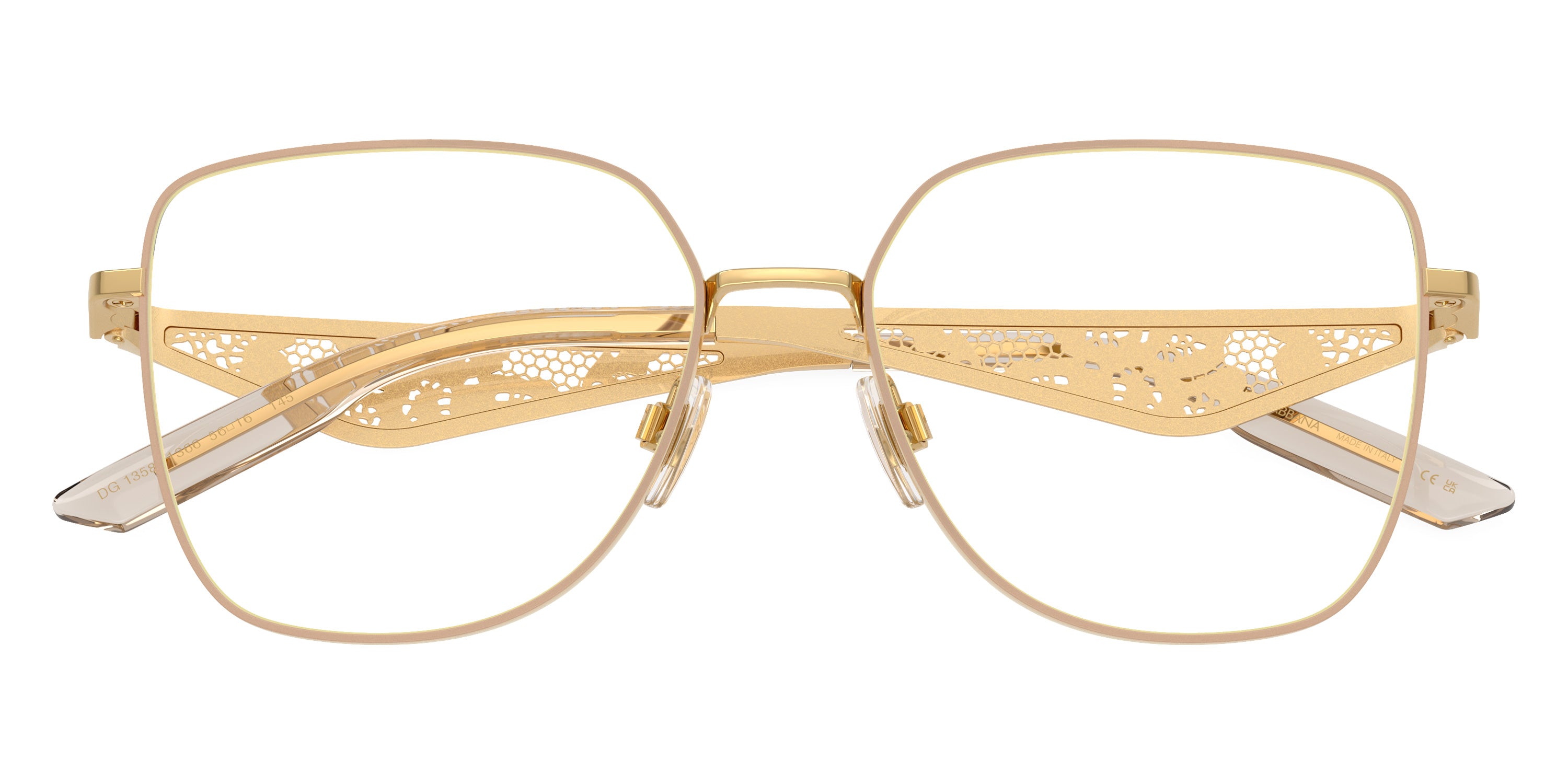 DOLCE & GABBANA EYEGLASSES - DG1358 1366 54 - Gold/Matte Beige