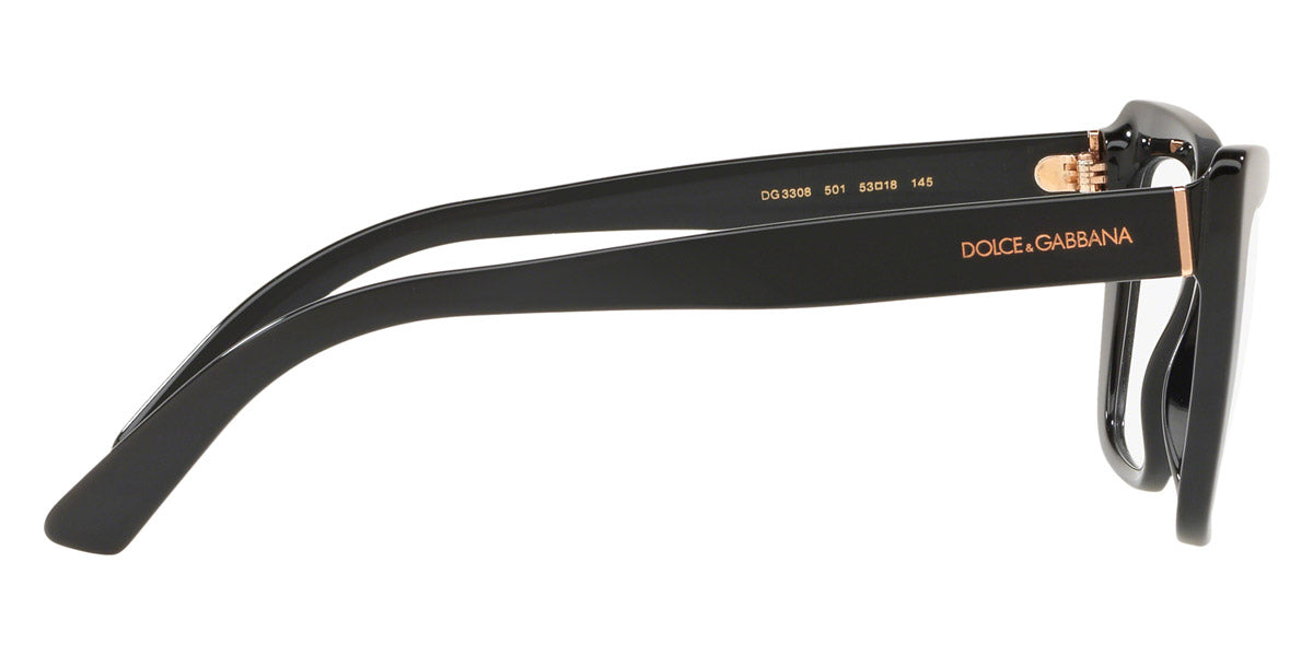 DOLCE & GABBANA EYEGLASSES - DG3308 501 53 - Black
