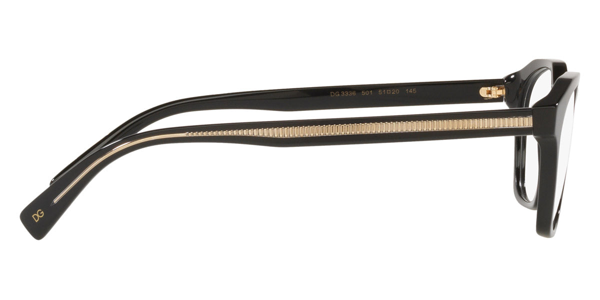 DOLCE & GABBANA EYEGLASSES - DG3336 501 51 - Black