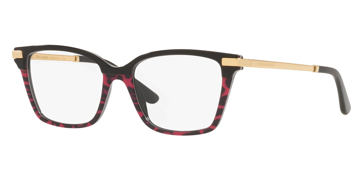 DOLCE & GABBANA EYEGLASSES - DG3345 3319 52 - Black/Leo Pink