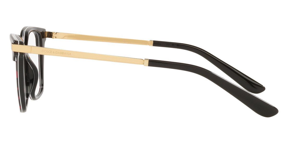 DOLCE & GABBANA EYEGLASSES - DG3345 3319 52 - Black/Leo Pink