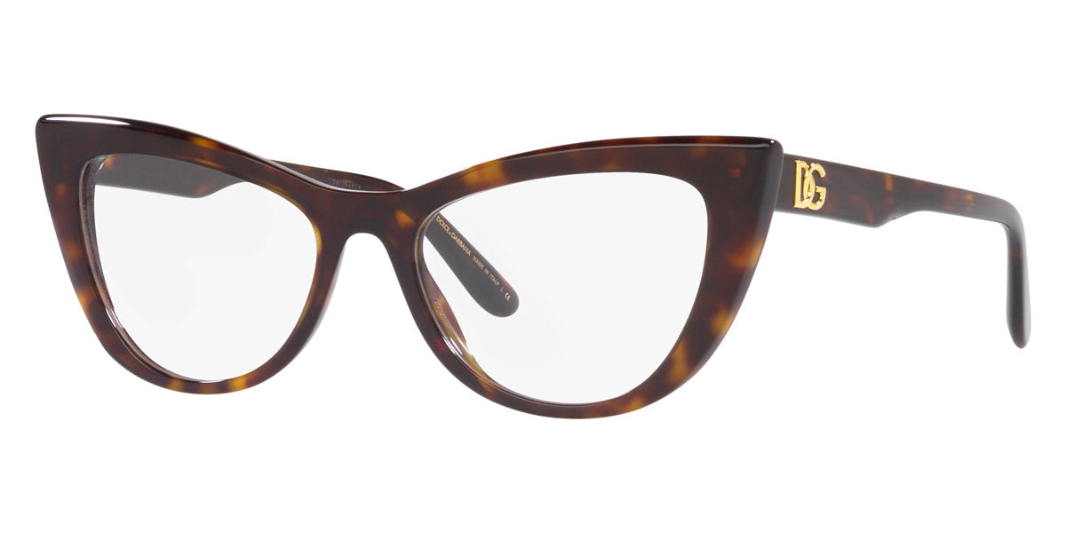 DOLCE & GABBANA EYEGLASSES - DG3354 502 52 - Havana