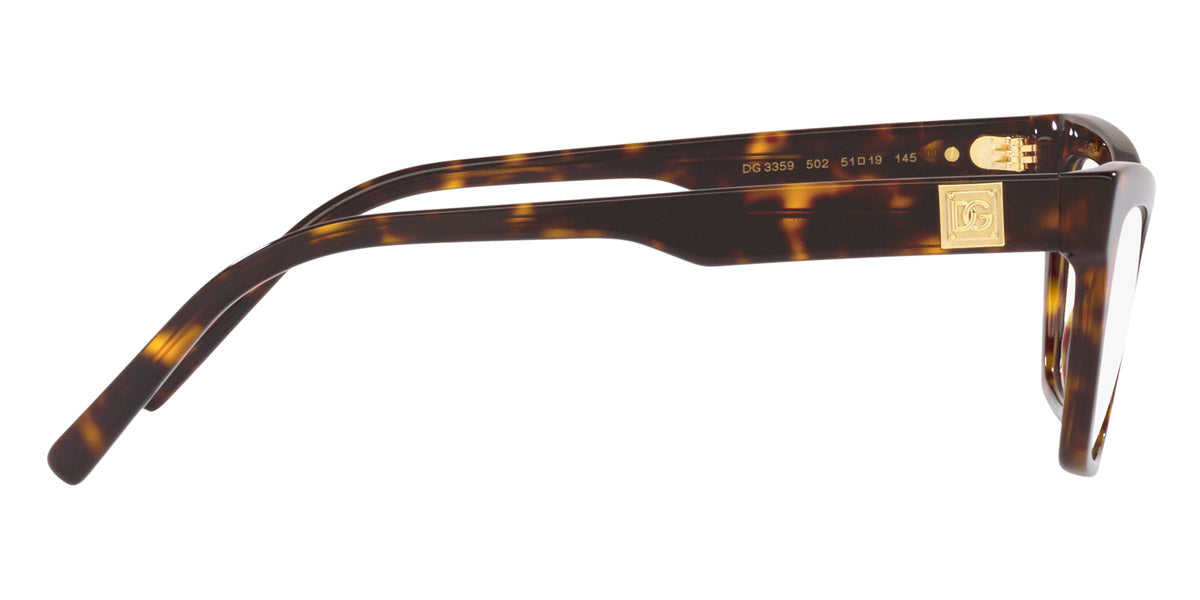 DOLCE & GABBANA EYEGLASSES - DG3359 502 53 - Havana