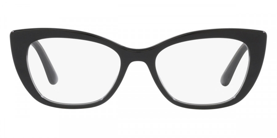 DOLCE & GABBANA EYEGLASSES - DG3360 3246 52 - Black/Transparent Gray