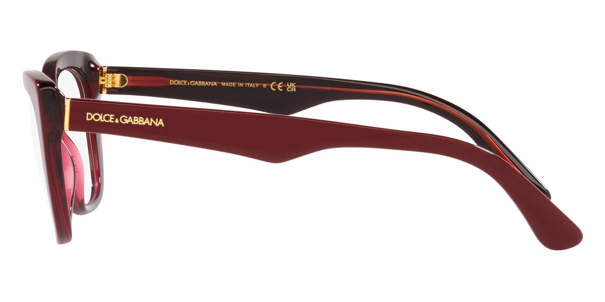 DOLCE & GABBANA EYEGLASSES - DG3360 3247 52 - Bordeaux/Transparent Bordeaux