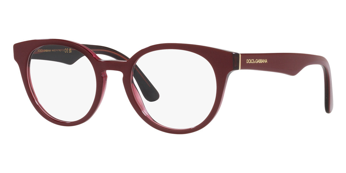 DOLCE & GABBANA EYEGLASSES - DG3361 3247 48 - Bordeaux/Transparent Bordeaux