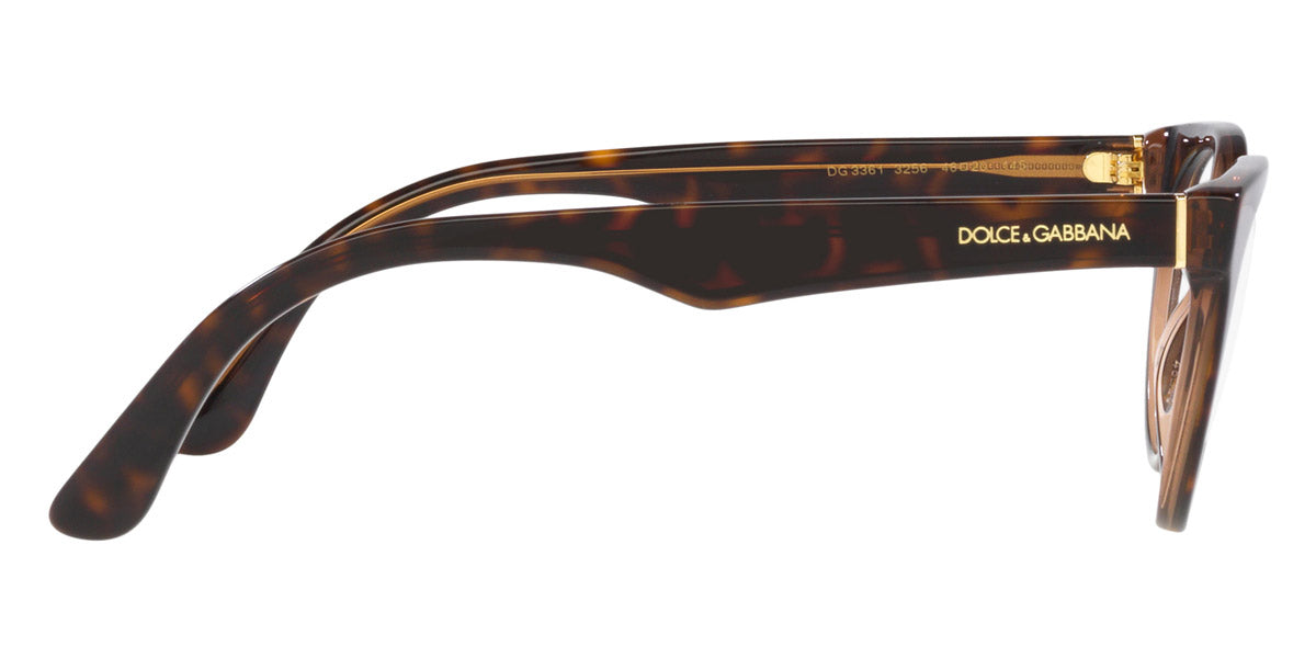 DOLCE & GABBANA EYEGLASSES - DG3361 3256 48 - Havana/Transparent Brown