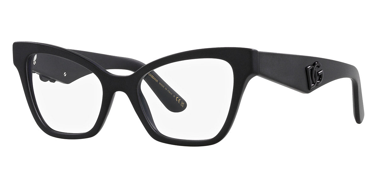 DOLCE & GABBANA EYEGLASSES - DG3369 2525 52 - Matte Black