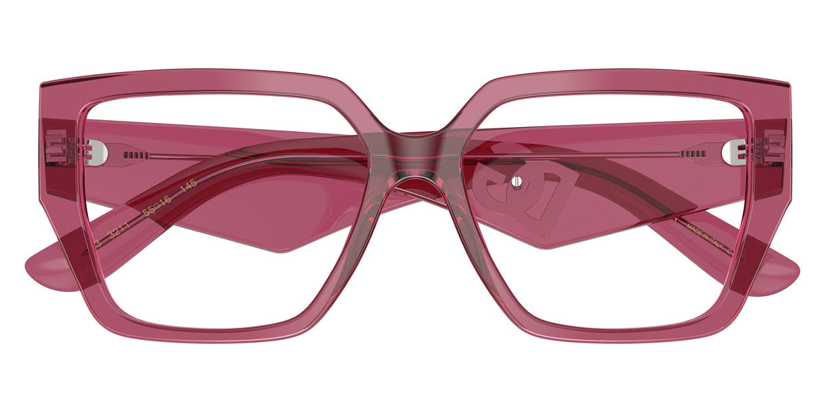 DOLCE & GABBANA EYEGLASSES - DG3373 3211 53 - Transparent Bordeaux