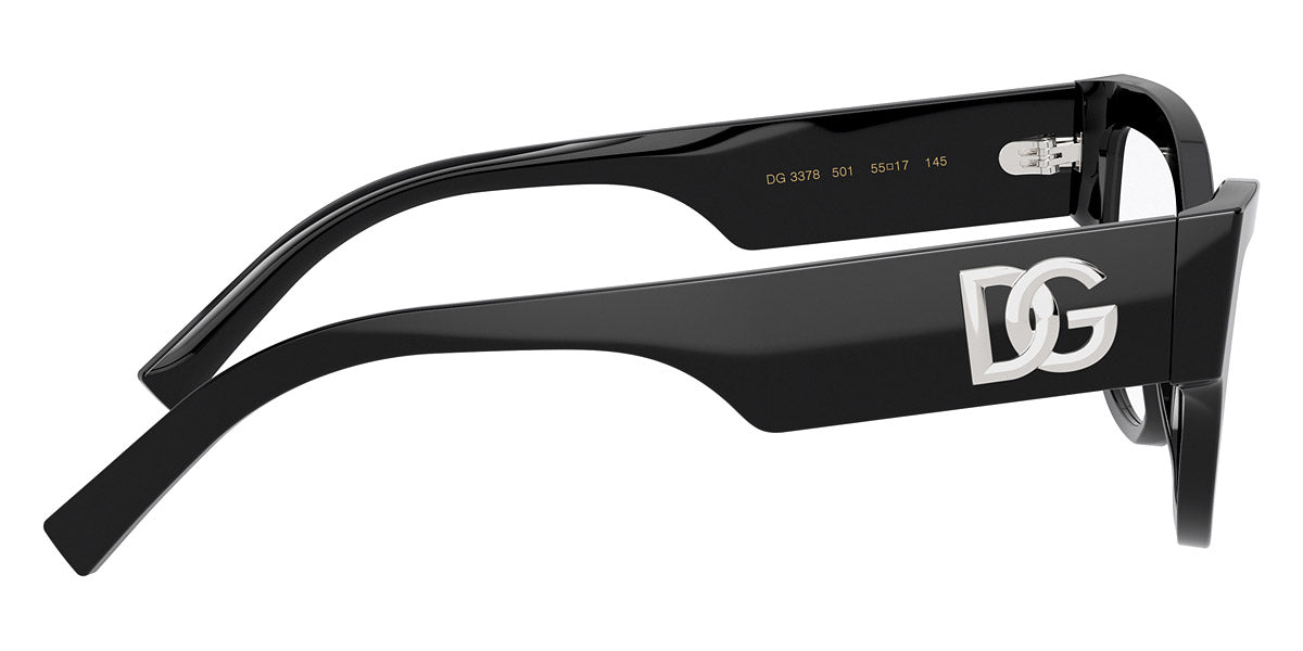 DOLCE & GABBANA EYEGLASSES - DG3378 501 55 - Black