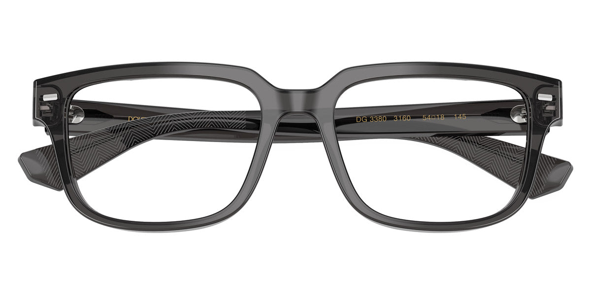 DOLCE & GABBANA EYEGLASSES - DG3380 3160 54 - Transparent Gray