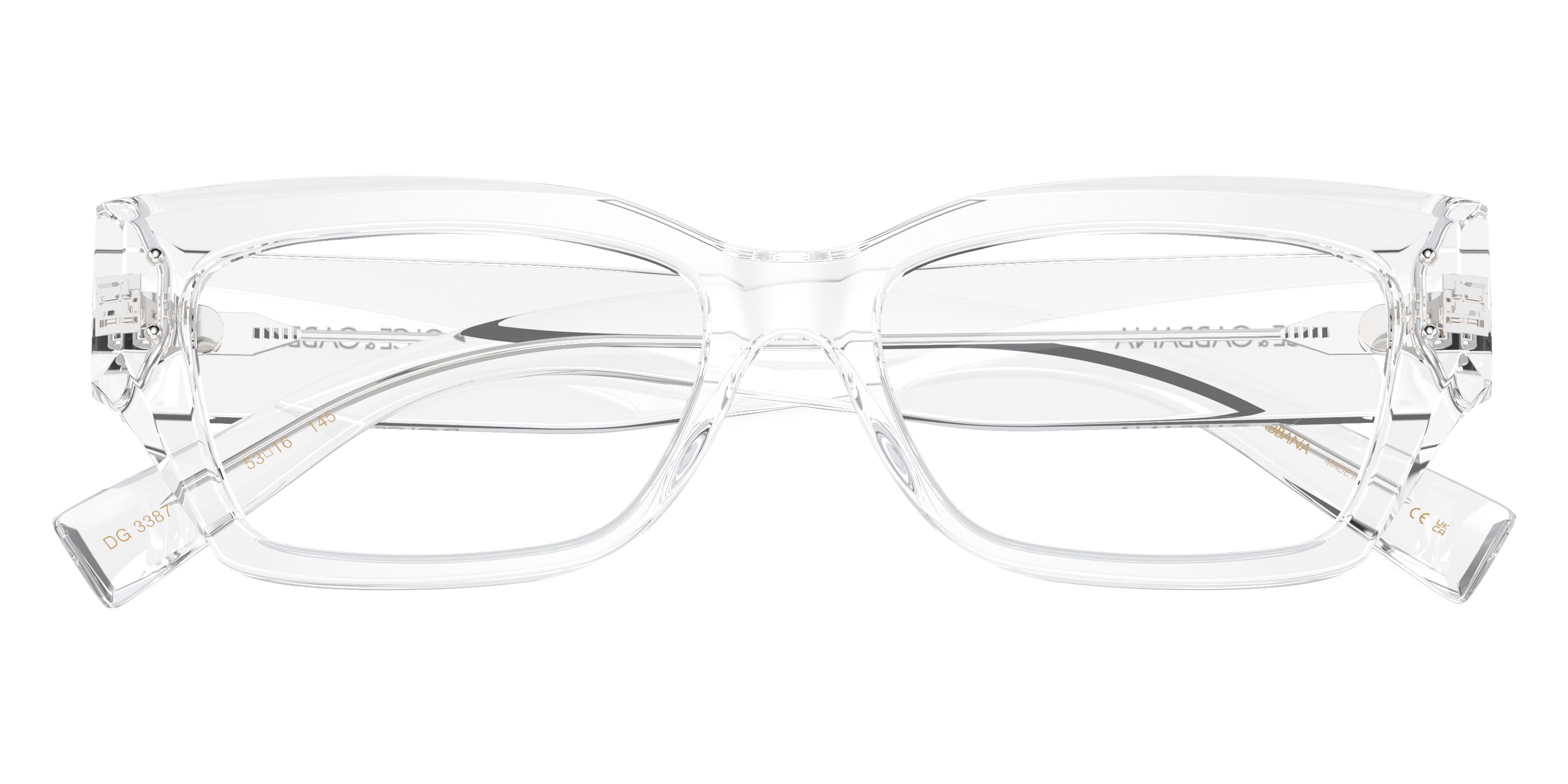 DOLCE & GABBANA EYEGLASSES - DG3387 3133 53 - Transparent Crystal