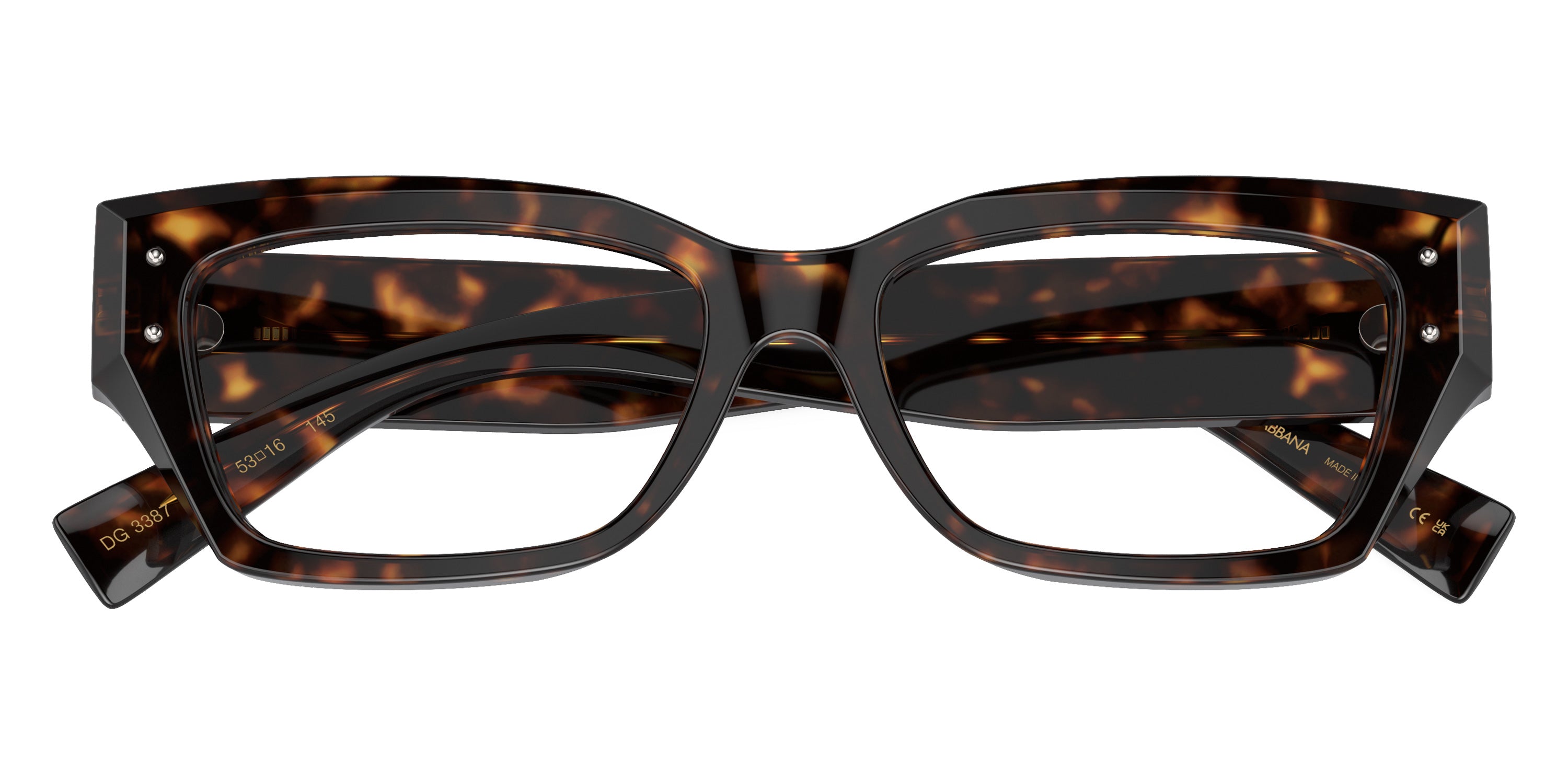 DOLCE & GABBANA EYEGLASSES - DG3387 502 53 - Havana