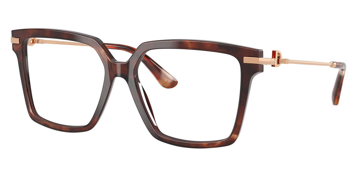 DOLCE & GABBANA EYEGLASSES - DG3397 3222 54 - Havana/Rose Gold
