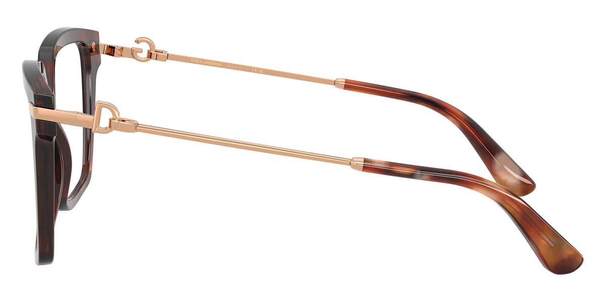 DOLCE & GABBANA EYEGLASSES - DG3397 3222 54 - Havana/Rose Gold