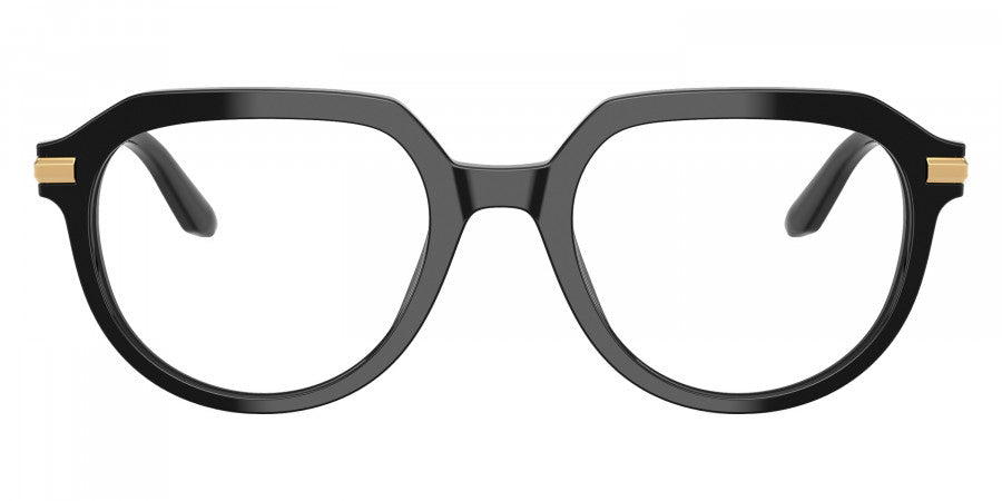 DOLCE & GABBANA EYEGLASSES - DG3402 501 52 - Black/Gold