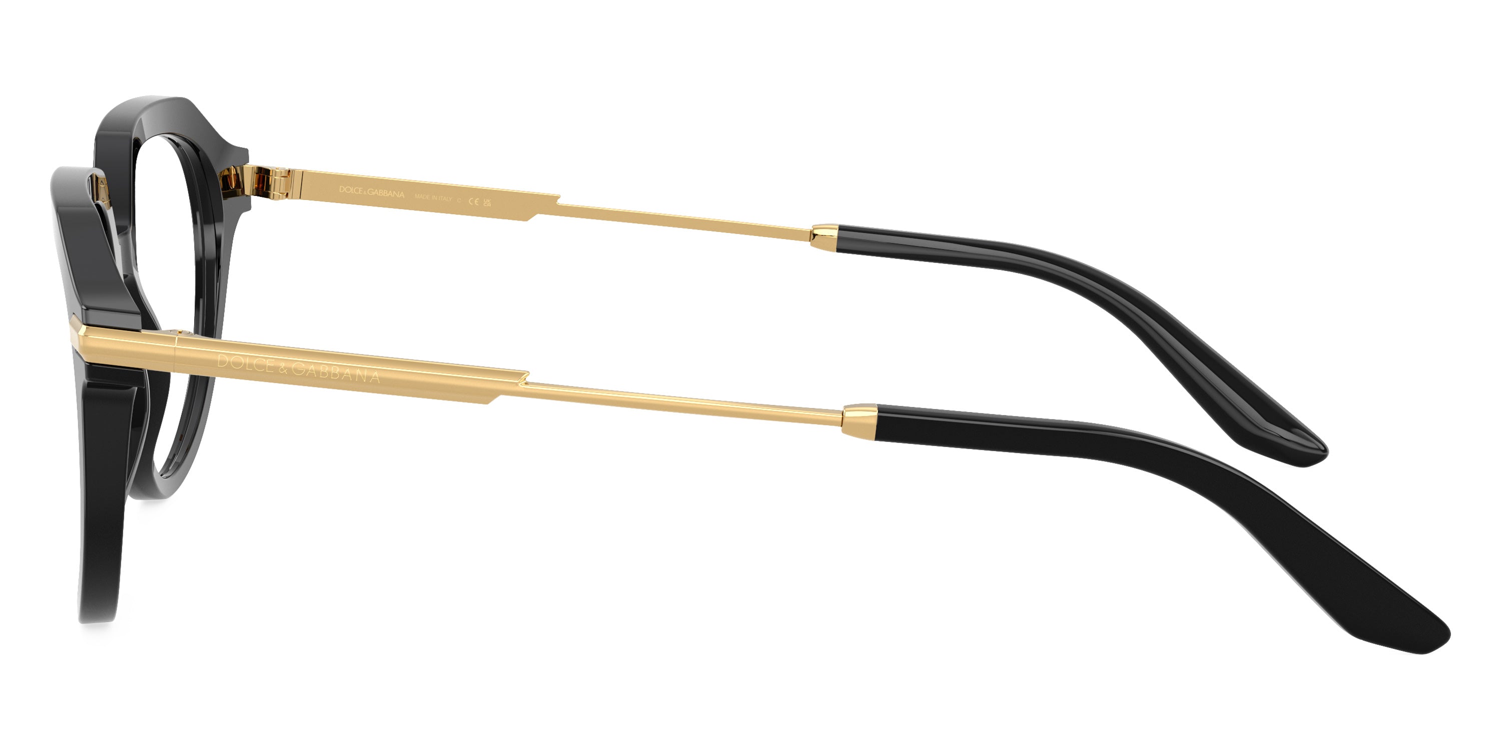 DOLCE & GABBANA EYEGLASSES - DG3402 501 52 - Black/Gold