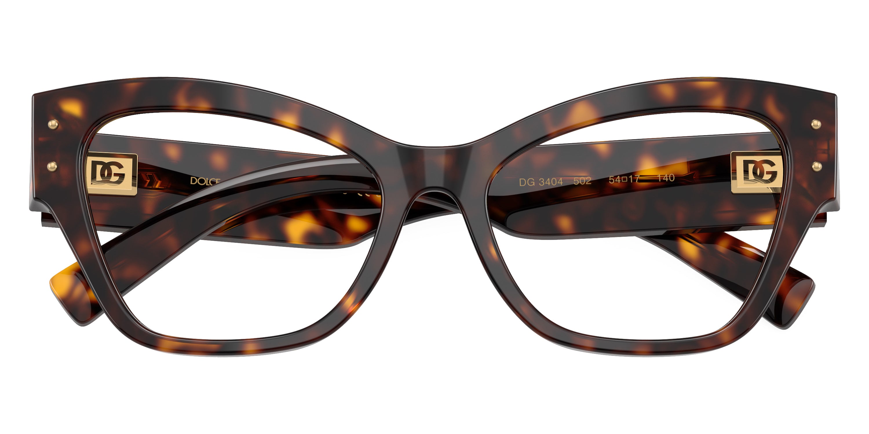 DOLCE & GABBANA EYEGLASSES - DG3404 502 54 - Havana