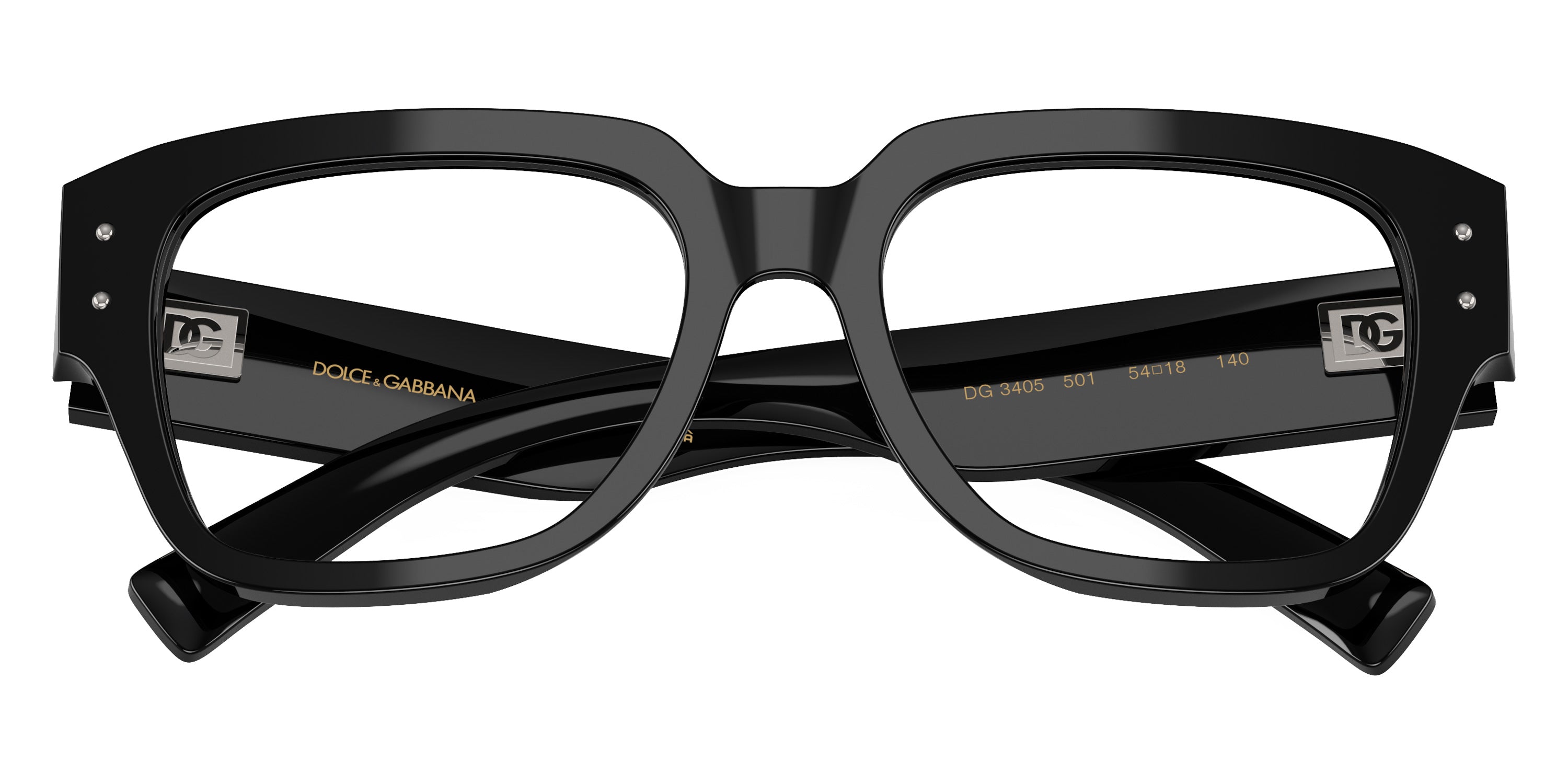 DOLCE & GABBANA EYEGLASSES - DG3405 501 54 - Black