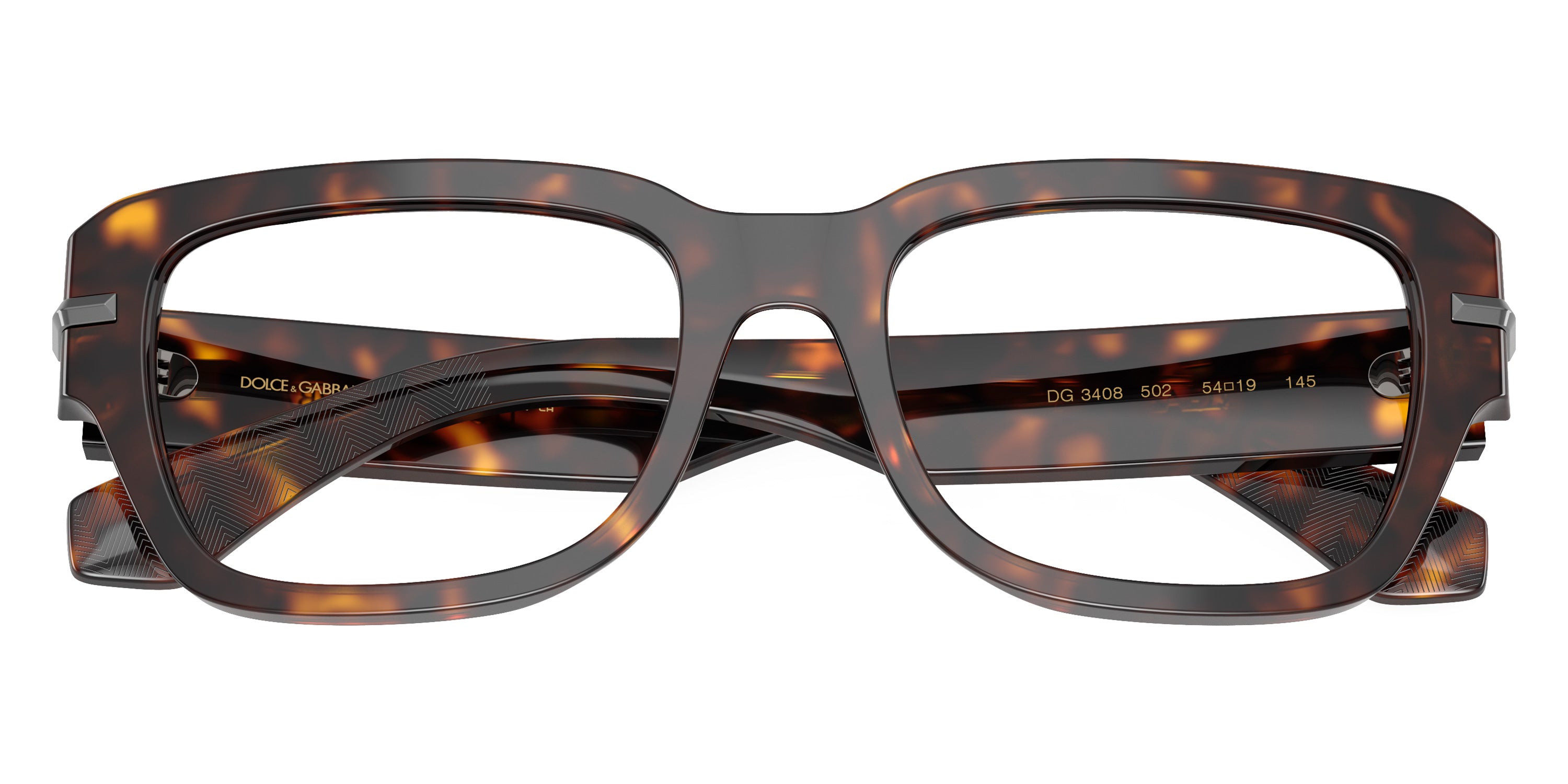 DOLCE & GABBANA EYEGLASSES - DG3408 502 52 - Havana