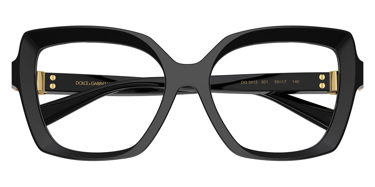 DOLCE & GABBANA EYEGLASSES - DG3413 501 55 - Black
