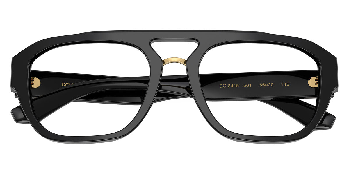 DOLCE & GABBANA EYEGLASSES - DG3415 501 55 - Black