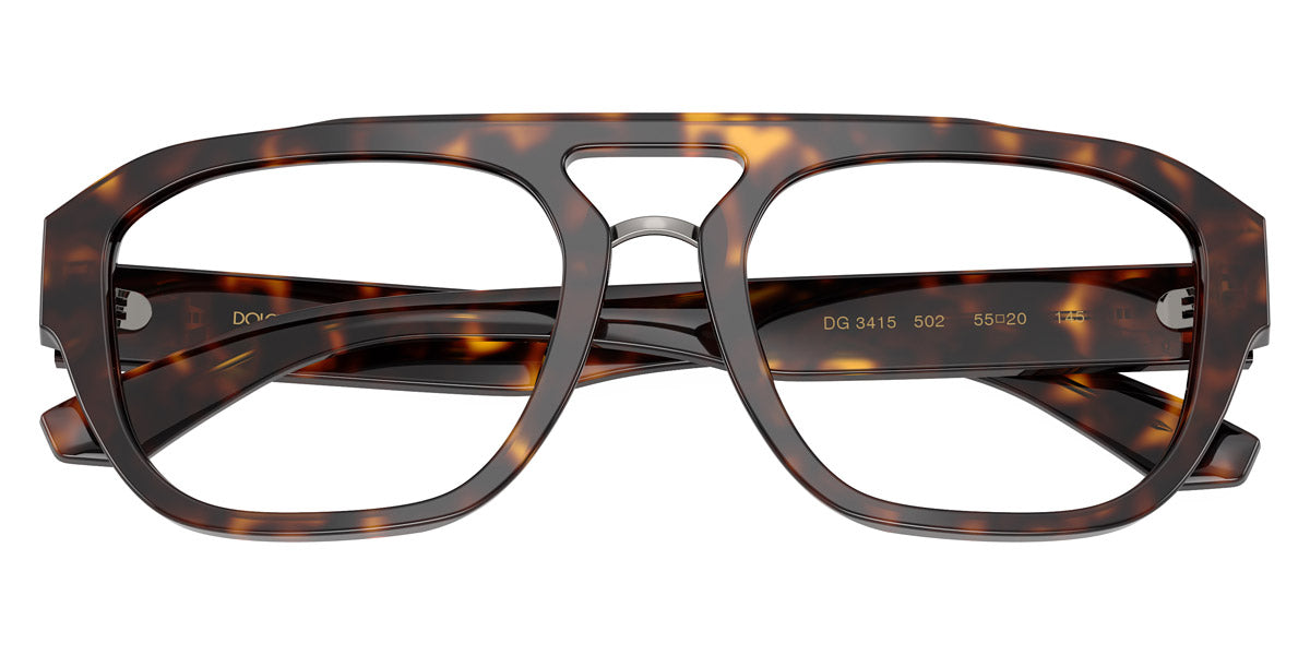 DOLCE & GABBANA EYEGLASSES - DG3415 502 55 - Havana