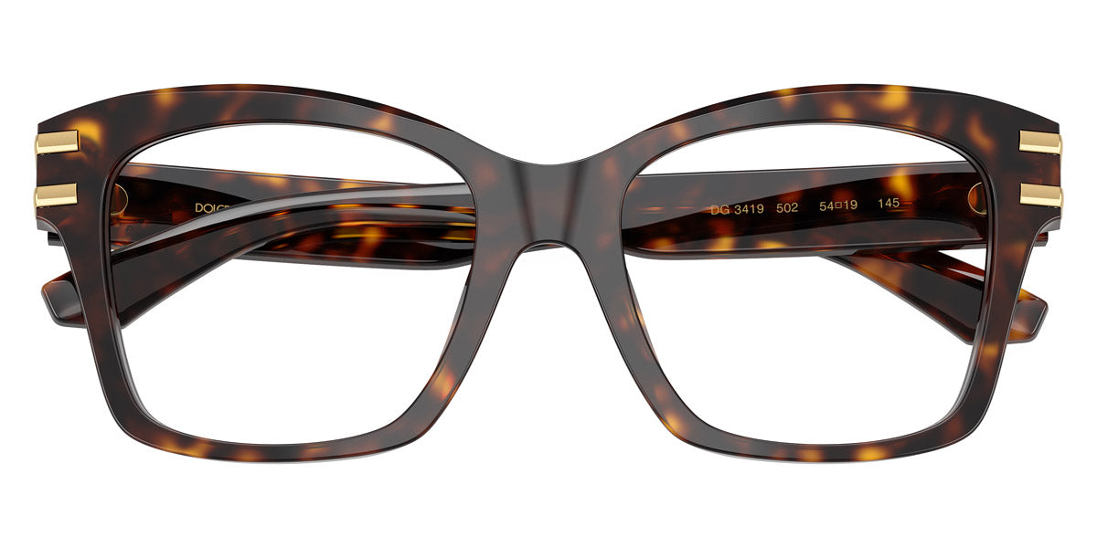 DOLCE & GABBANA EYEGLASSES - DG3419 502 54 - Havana