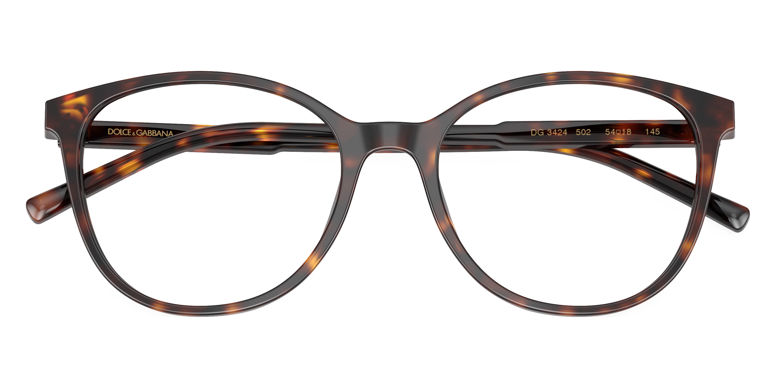 DOLCE & GABBANA EYEGLASSES - DG3425 502 54 - Havana