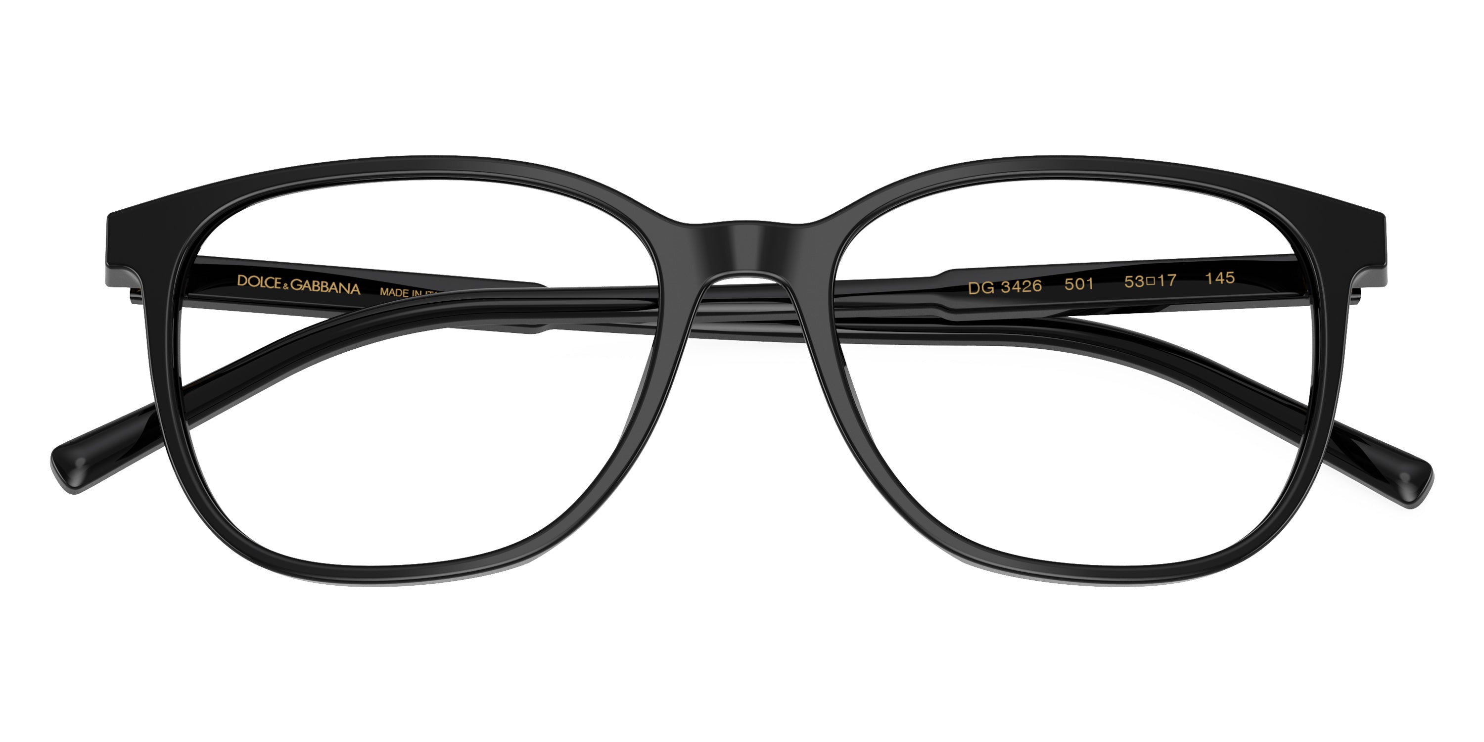 DOLCE & GABBANA EYEGLASSES - DG3426 501 53 - Black