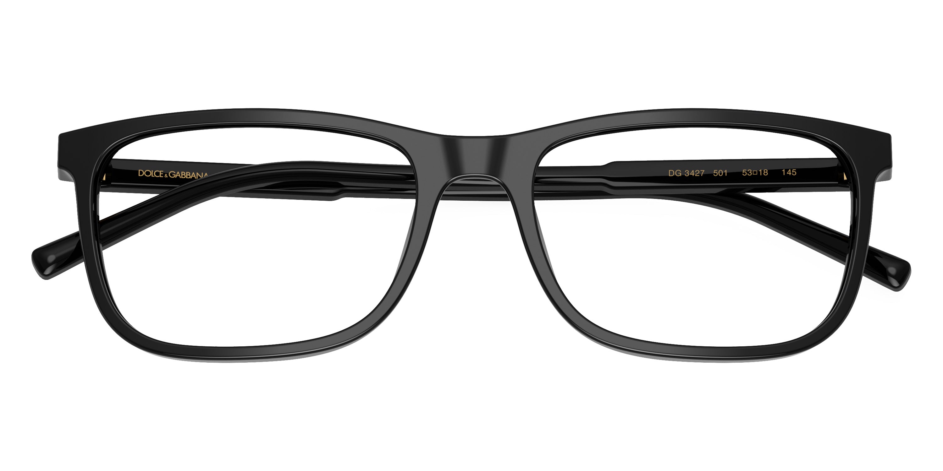DOLCE & GABBANA EYEGLASSES - DG3427 501 53 - Black
