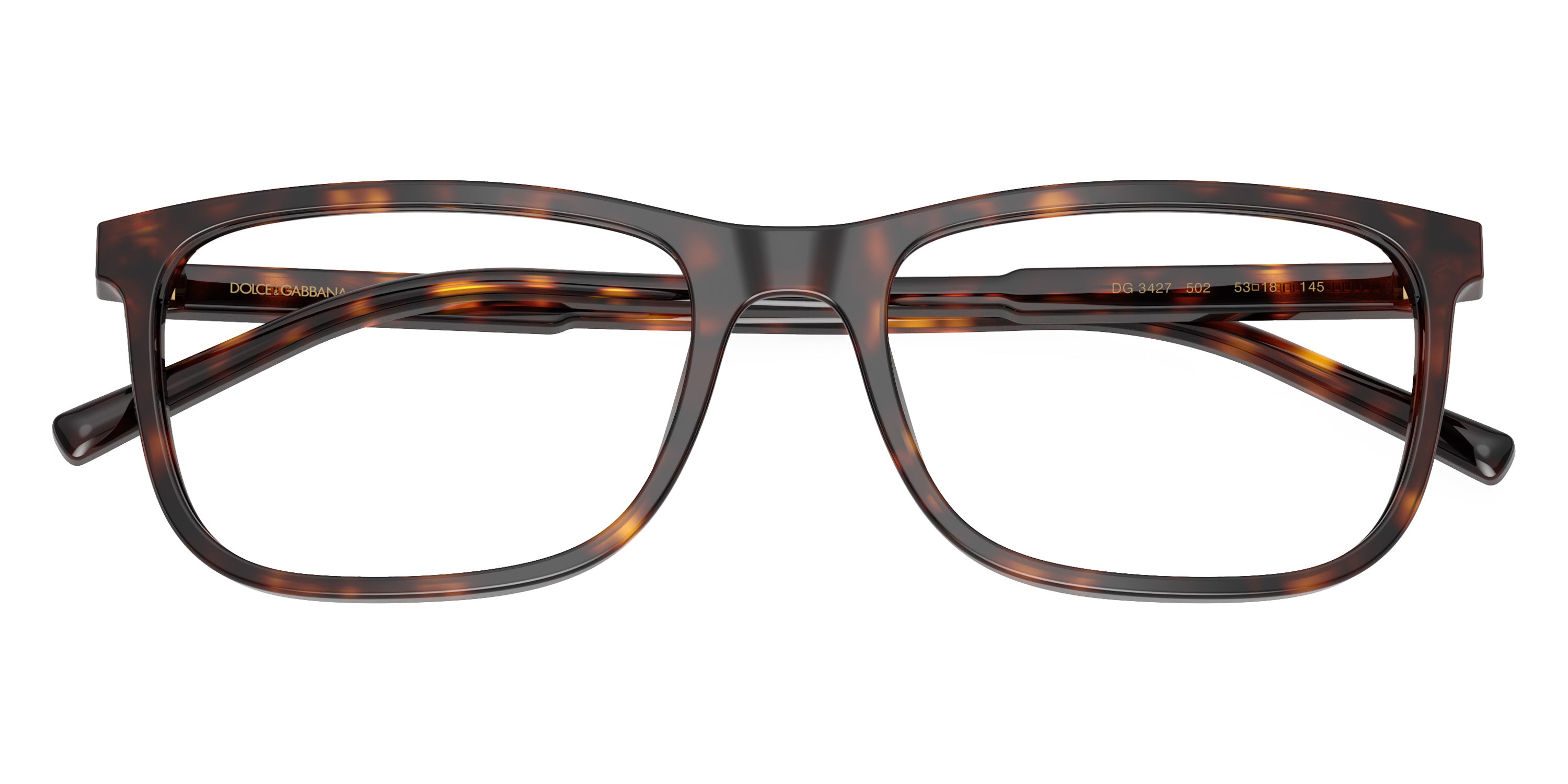 DOLCE & GABBANA EYEGLASSES - DG3427 502 55 - Havana