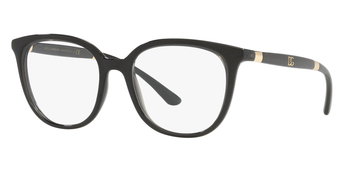 DOLCE & GABBANA EYEGLASSES - DG5080 3246 52 - Black/Transparent Black
