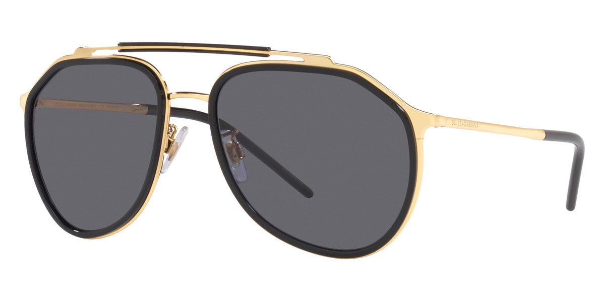 DOLCE & GABBANA SUNGLASSES - DG2277 02/81 57 - Gold Black