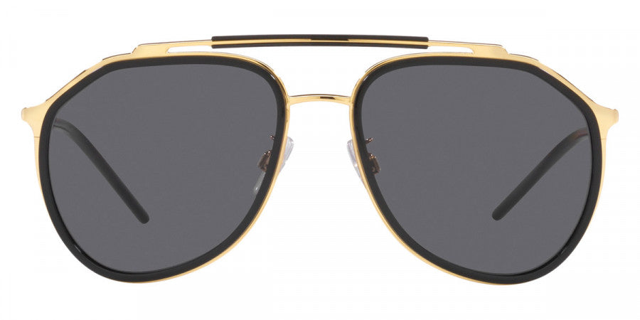 DOLCE & GABBANA SUNGLASSES - DG2277 02/81 57 - Gold Black