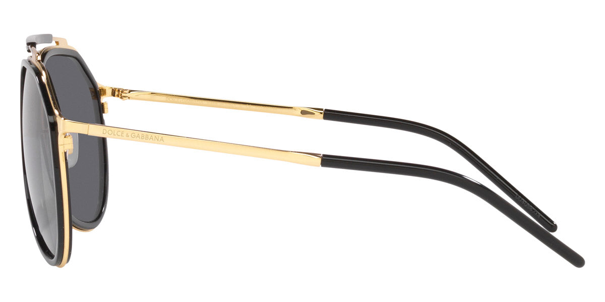 DOLCE & GABBANA SUNGLASSES - DG2277 02/81 57 - Gold Black