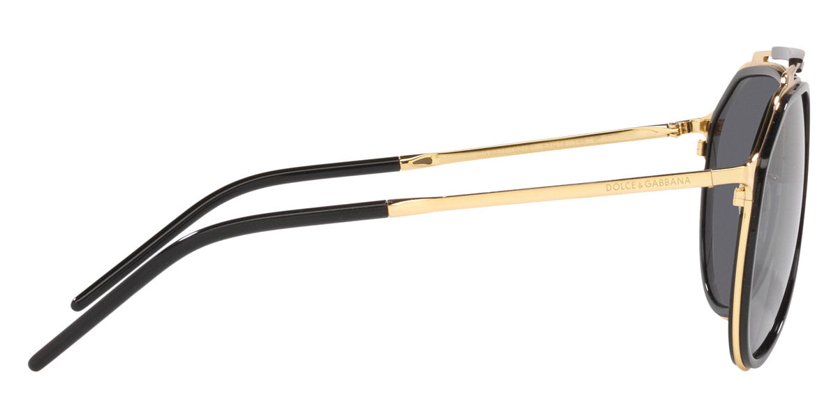DOLCE & GABBANA SUNGLASSES - DG2277 02/81 57 - Gold Black