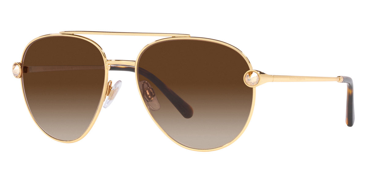 DOLCE & GABBANA SUNGLASSES - DG2283B 02/13 58 - Gold