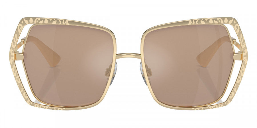 DOLCE & GABBANA SUNGLASSES - DG2306 488/5A 55 - Pale Gold