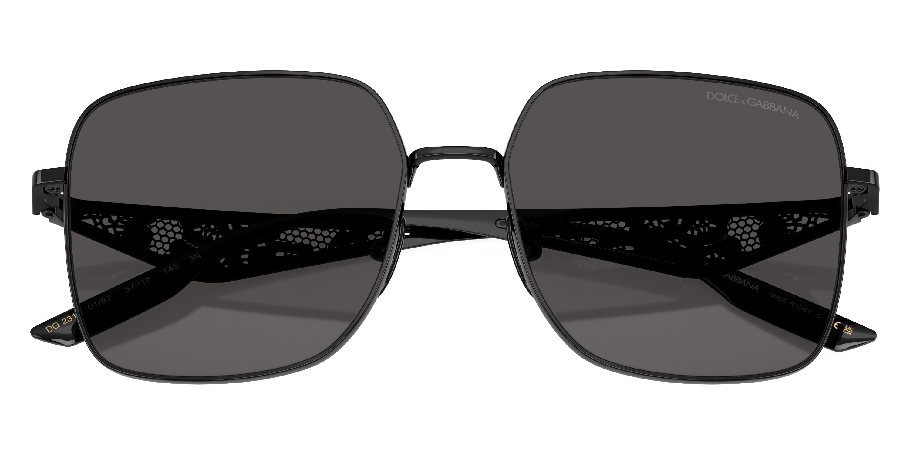 DOLCE & GABBANA SUNGLASSES - DG2310 01/87 57 - Black