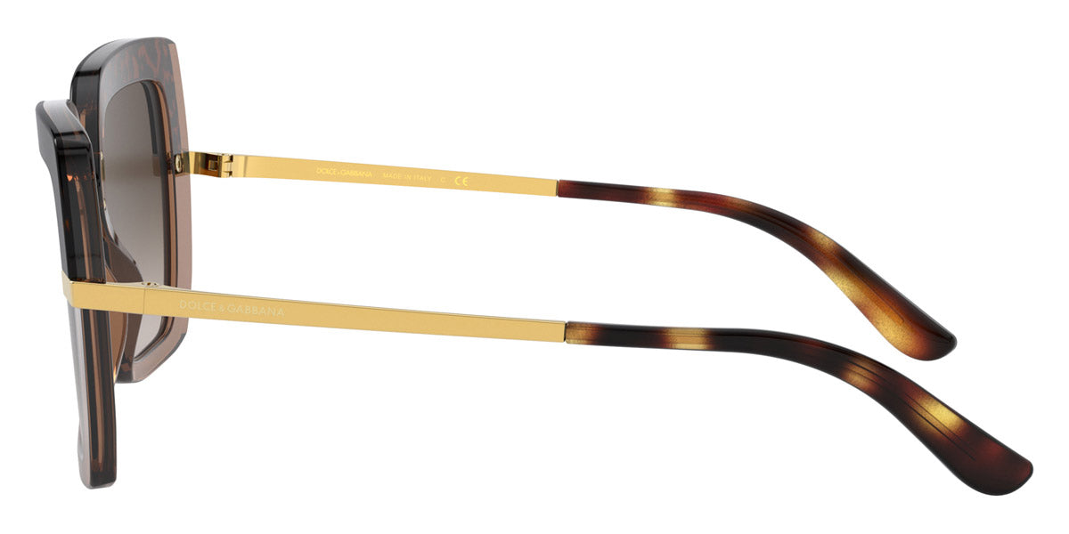 DOLCE & GABBANA SUNGLASSES - DG4373 325613 52 - Havana on Transparent Brown