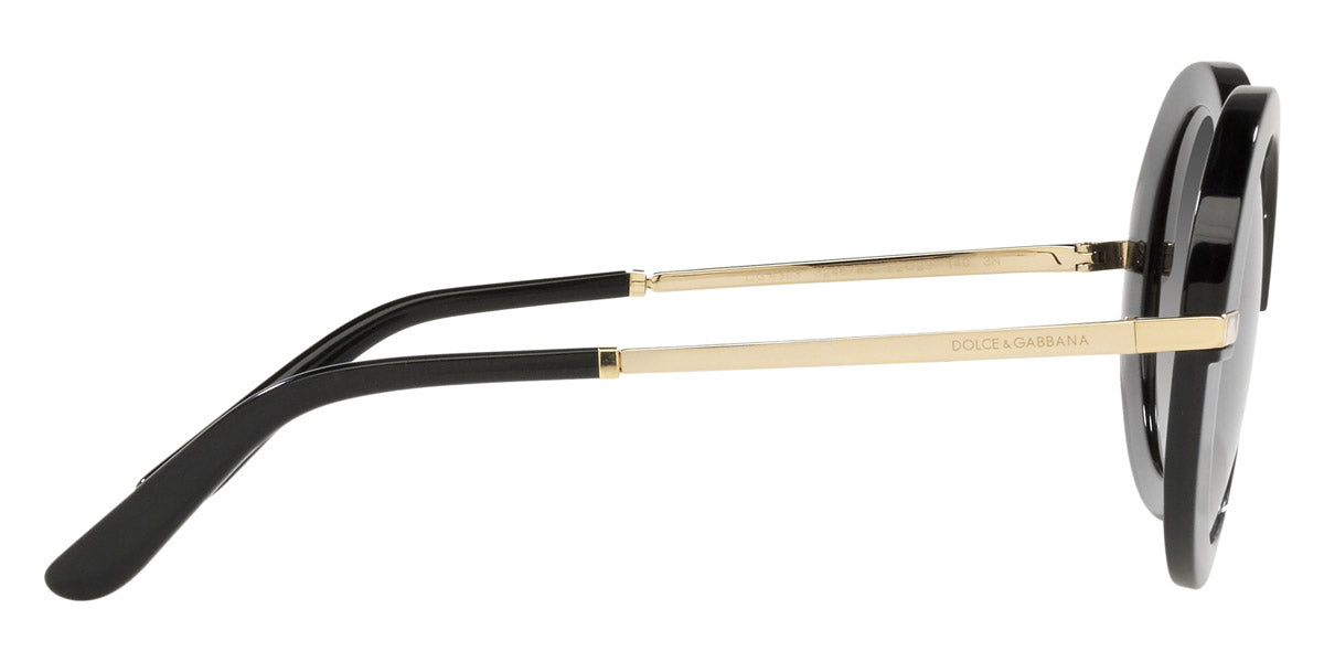 DOLCE & GABBANA SUNGLASSES - DG4393 32468G 52 - Black/Transparent Black
