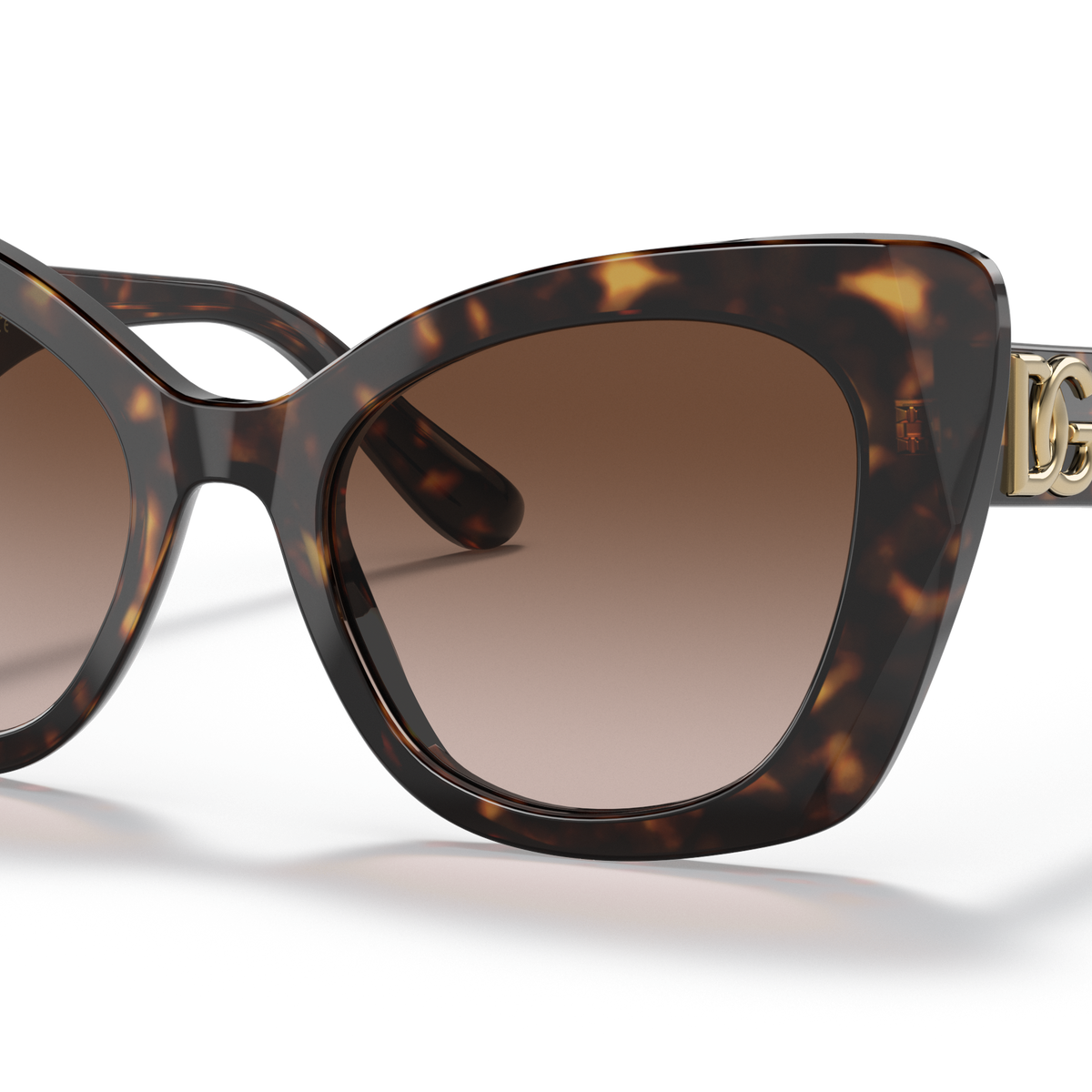Dolce & Gabbana Sunglasses DG4408 502/13 Havana Cat Eye w/ Brown Gradient Lenses Dolce & Gabbana Sunglasses DG4405 502/13 Havana Brown  main image 3