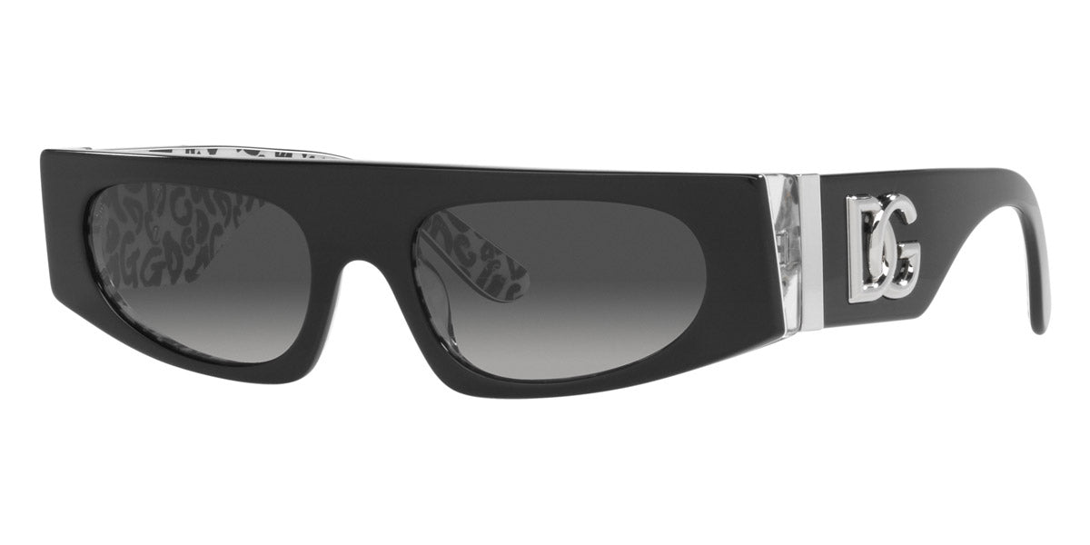 DOLCE & GABBANA SUNGLASSES - DG4411 33898G 54 - Black on New Graffiti