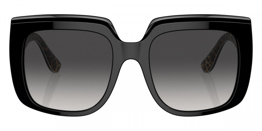 DOLCE & GABBANA SUNGLASSES - DG4414 32998G 54 - Black on Leo Brown