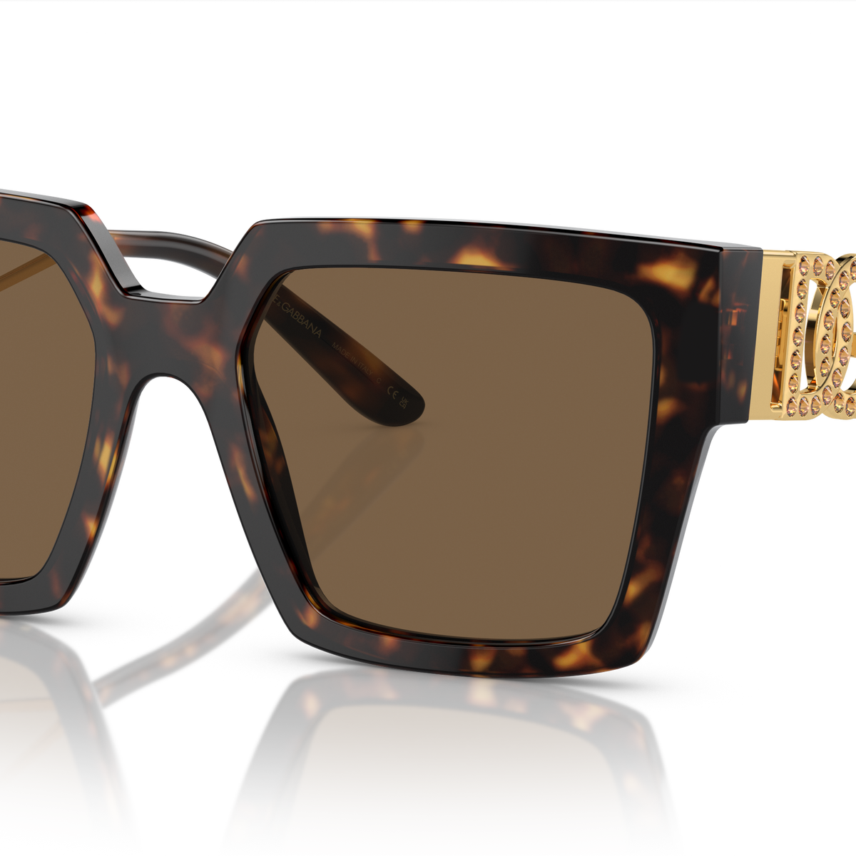Dolce & Gabbana Sunglasses Model DIVA DG4446-B In Color 502/73 Tortoise and Gold Dolce & Gabbana Sunglasses DG4446-B 502/73 Tortoise Gold  main image 2